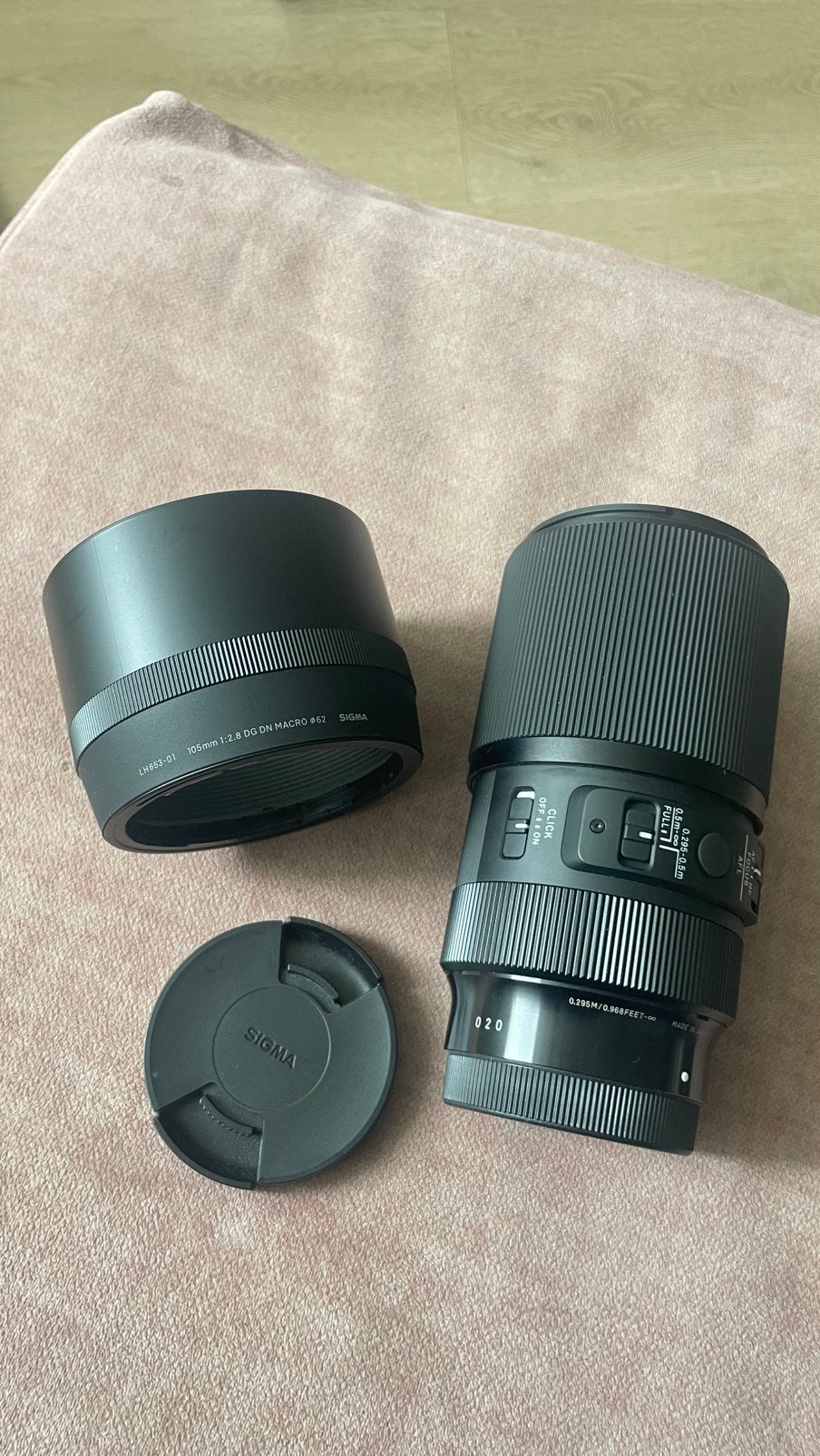 Sigma 105mm 2.8 DG DN Macro voor Sony - nieuw, Audio, Tv en Foto, Fotografie | Lenzen en Objectieven, Ophalen of Verzenden, Zo goed als nieuw