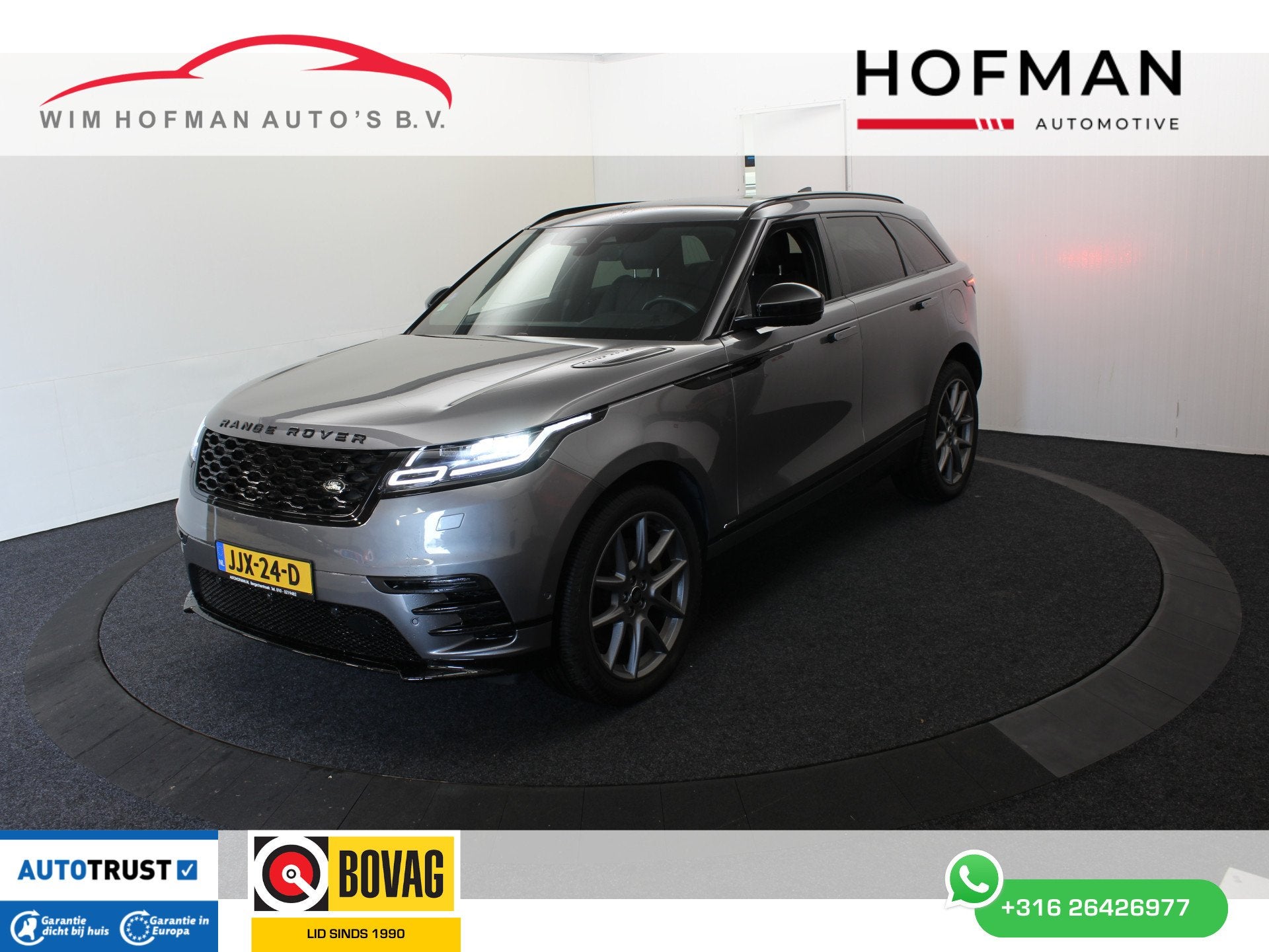 Land Rover Range Rover Velar 2.0 P400e R-Dynamic Black Pack, Auto's, Dealer onderhouden, Gebruikt, 4 cilinders, 2000 kg