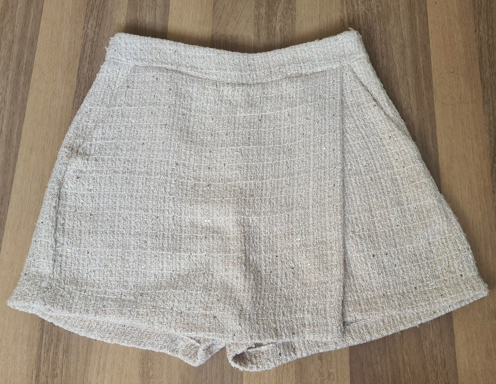 Crème tweed skort Most Wanted met glitter, Kleding | Dames, Rokken, Beige, Ophalen of Verzenden, Zo goed als nieuw, Most Wanted