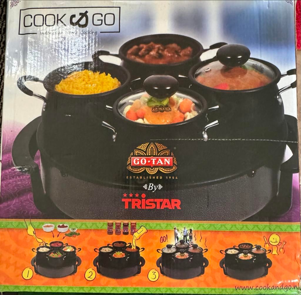 Tristar Cook & Go Indische Home Cooking Set BP-2981, Witgoed en Apparatuur, Onderdelen en Toebehoren, Ophalen of Verzenden, Zo goed als nieuw