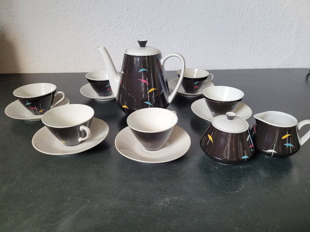 vintage porselein theeserviesje, Ophalen of Verzenden