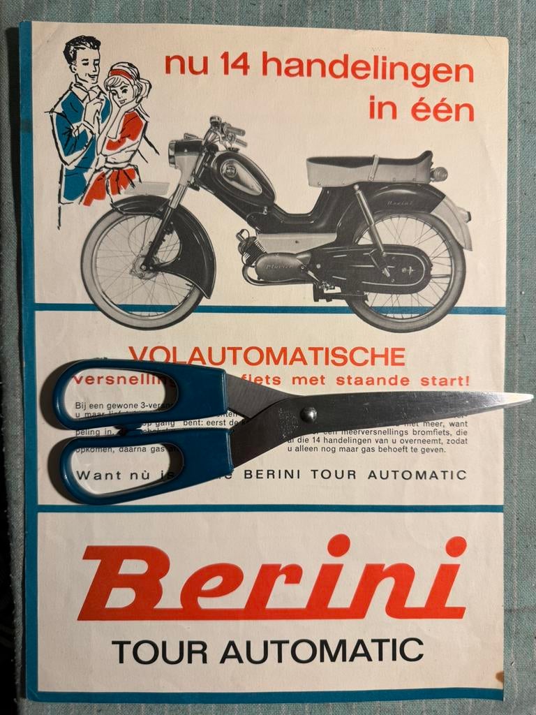 Flyer Berini Tour Automaat, Ophalen of Verzenden, Gebruikt, Motoren