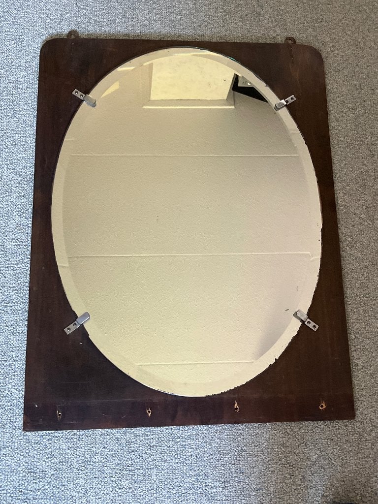 Geslepen spiegel vintage, Ophalen, Minder dan 50 cm, Gebruikt, Minder dan 100 cm