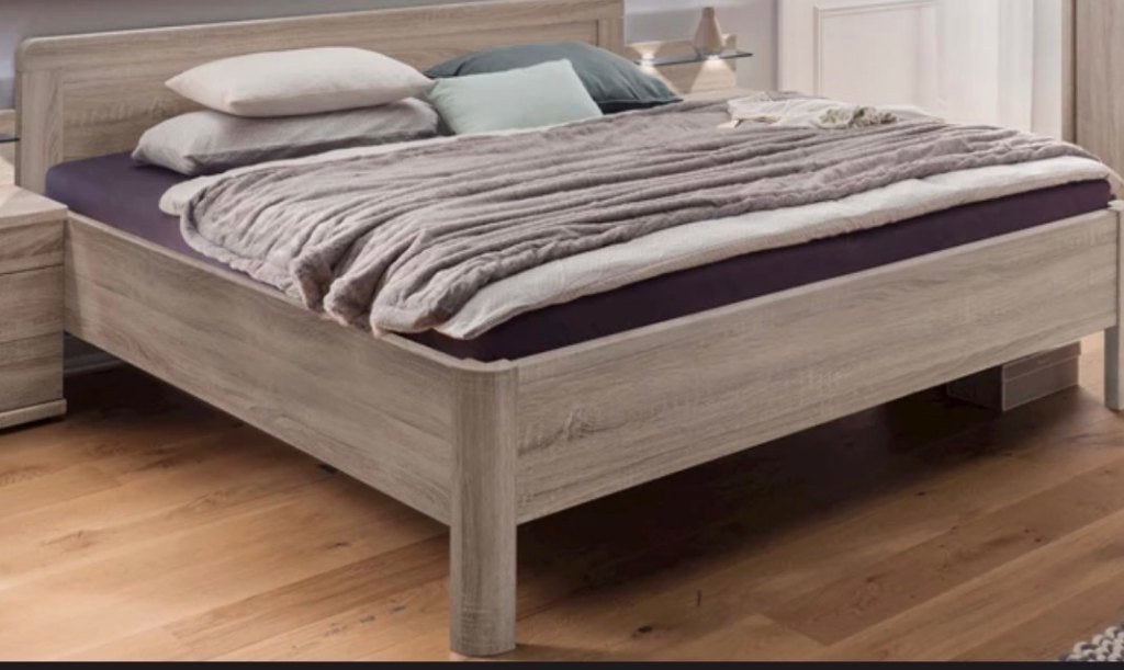 2 persoons bed 180x200, Ophalen, Bruin, Tweepersoons, Zo goed als nieuw