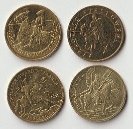 Polen lot 4 2 zlote geschiedenis cavalerie, Verzenden, Polen, Setje