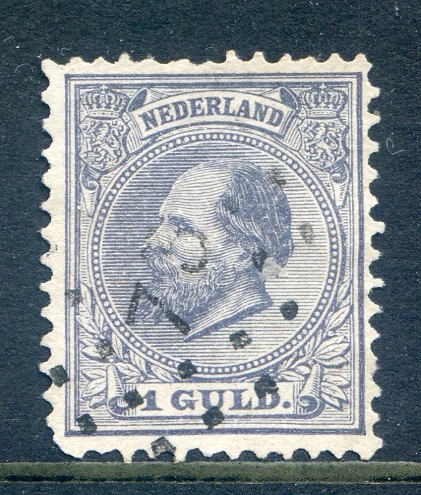 Nvph 28 met puntstempel 73, Postzegels en Munten, Postzegels | Nederland, Ophalen of Verzenden, Gestempeld