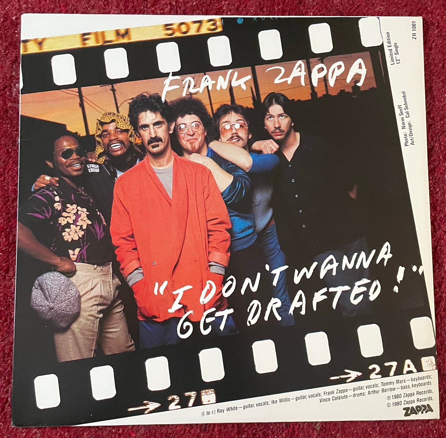 Frank Zappa: I Don't Wanna Get Drafted!/Ancient Armaments LP, 7 inch, Ophalen of Verzenden, Zo goed als nieuw, EP