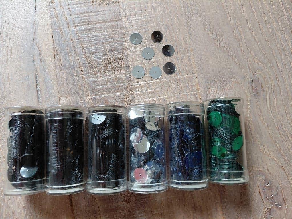 Gütermann Pailletten Plat 10mm, Ophalen of Verzenden, Nieuw, Overige typen