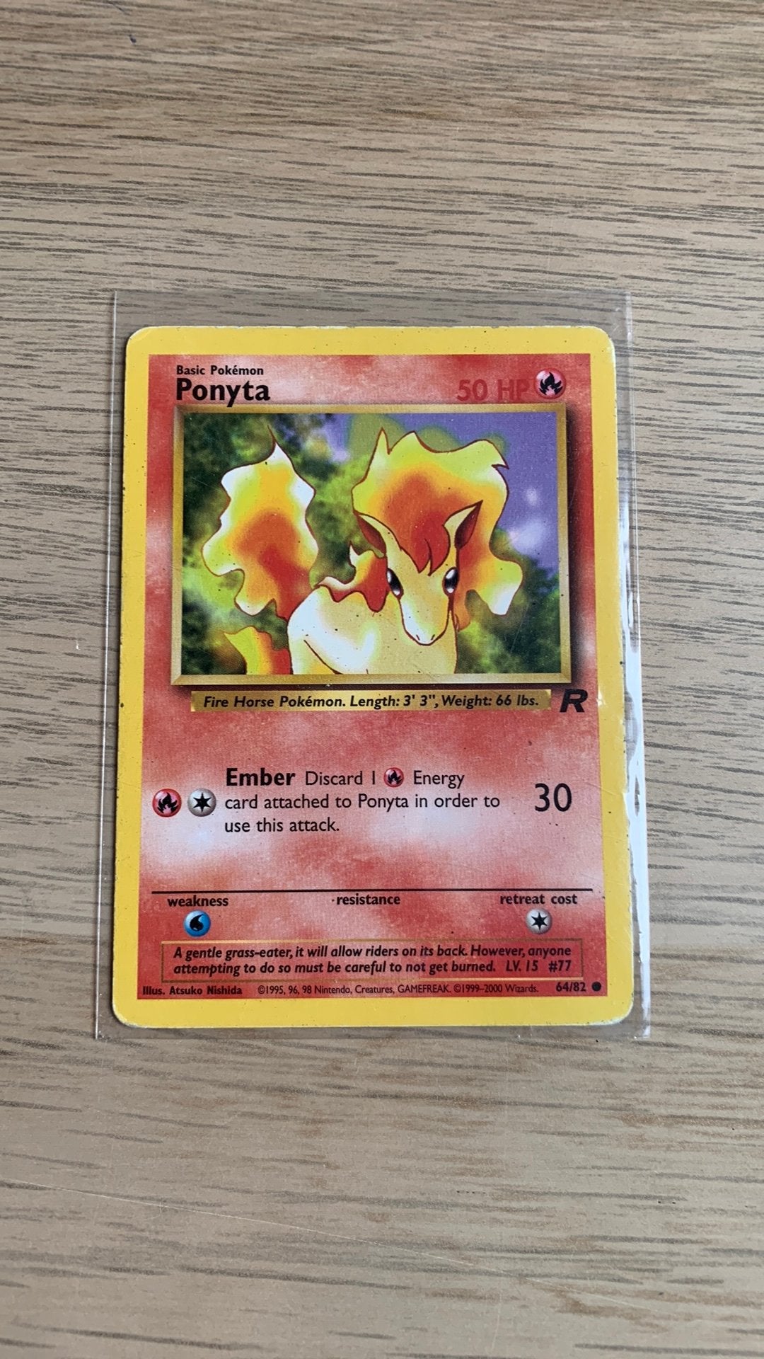 Ponyta team rocket uit 1995, Ophalen of Verzenden, Zo goed als nieuw