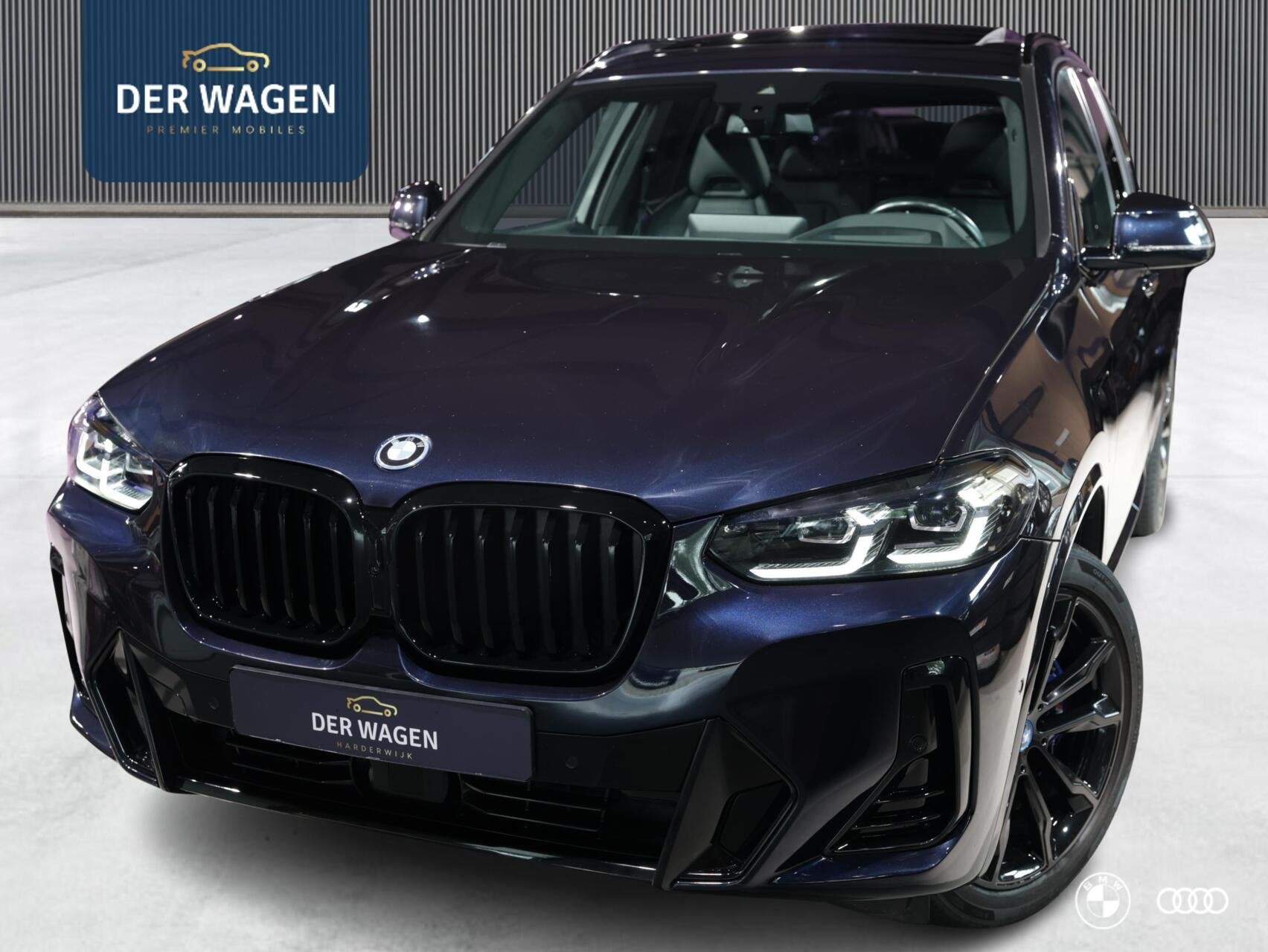BMW X3 xDrive30e M-SPORT / H&K / PANO / M-STOELEN / HUD / ME, Auto's, Automaat, 1998 cc, Zwart, Bedrijf