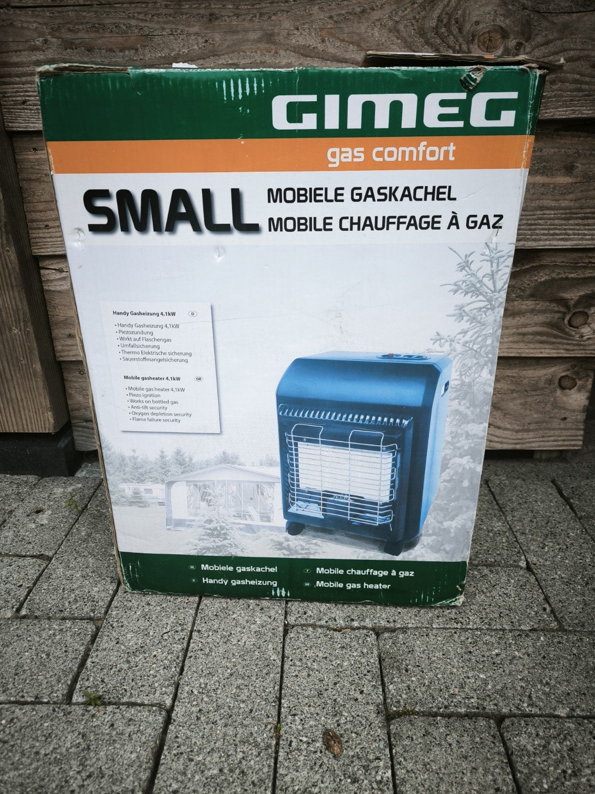 Gimeg Small Mobiele Gaskachel - Ideaal voor Camping, Caravans en Kamperen, Ophalen of Verzenden, Nieuw