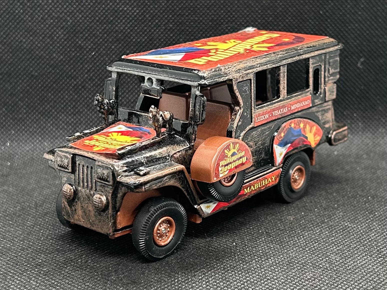 Jeep Taxi Philippines +/- 1:43, Verzenden, Zo goed als nieuw, Auto, Overige merken