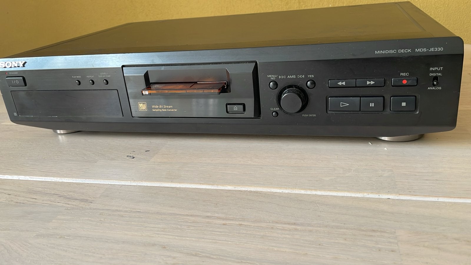 Sony MDS-JE330 Minidisc Deck, Ophalen, Minidisc-recorder