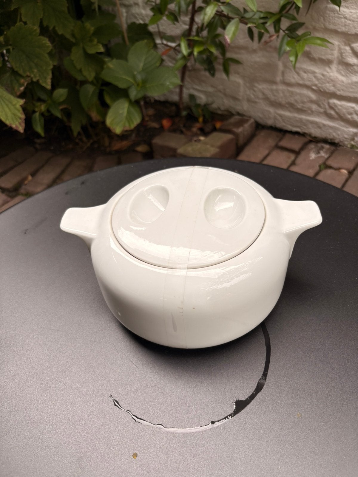 Witte schaal met deksel van Arzberg, Verzenden, Overige stijlen, Porselein, Schaal of Schalen