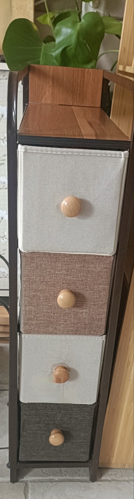 Industrieel kastje met lades - Keuken/Slaapkamer/CD opslag, Ophalen, Minder dan 50 cm, Gebruikt, 5 laden of meer