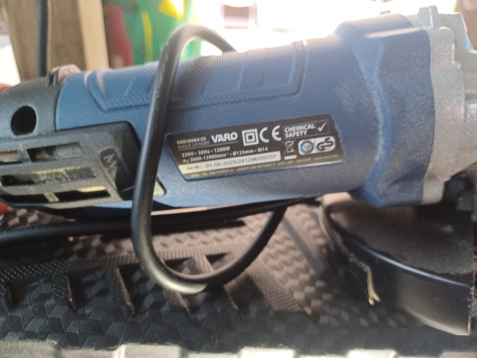 slijptol 125 mm toeren regelbaar, Doe-het-zelf en Verbouw, Ophalen, 1000 watt of meer, Haakse handslijpmachine