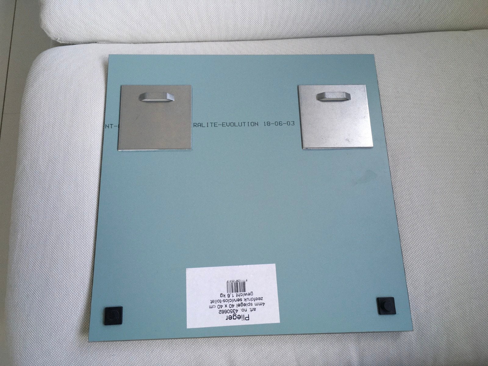 Spiegel voor in toilet, vierkant, 40x40, Ophalen, Minder dan 50 cm, Vierkant, Nieuw