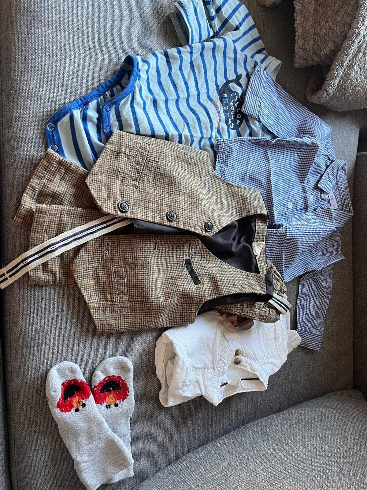 Stijlvolle babykleding set maat 68, Ophalen of Verzenden, Zo goed als nieuw, Jongetje, Setje