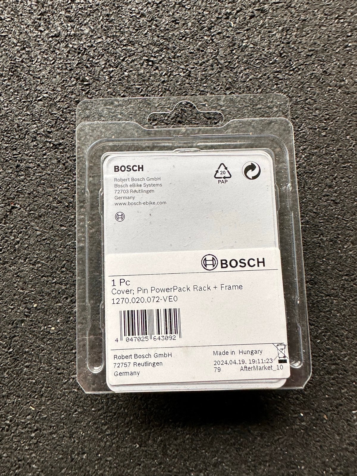 Bosch Afdek Cover voor E-bike Contact (PowerPack Rack/Frame), Fietsen en Brommers, Nieuw