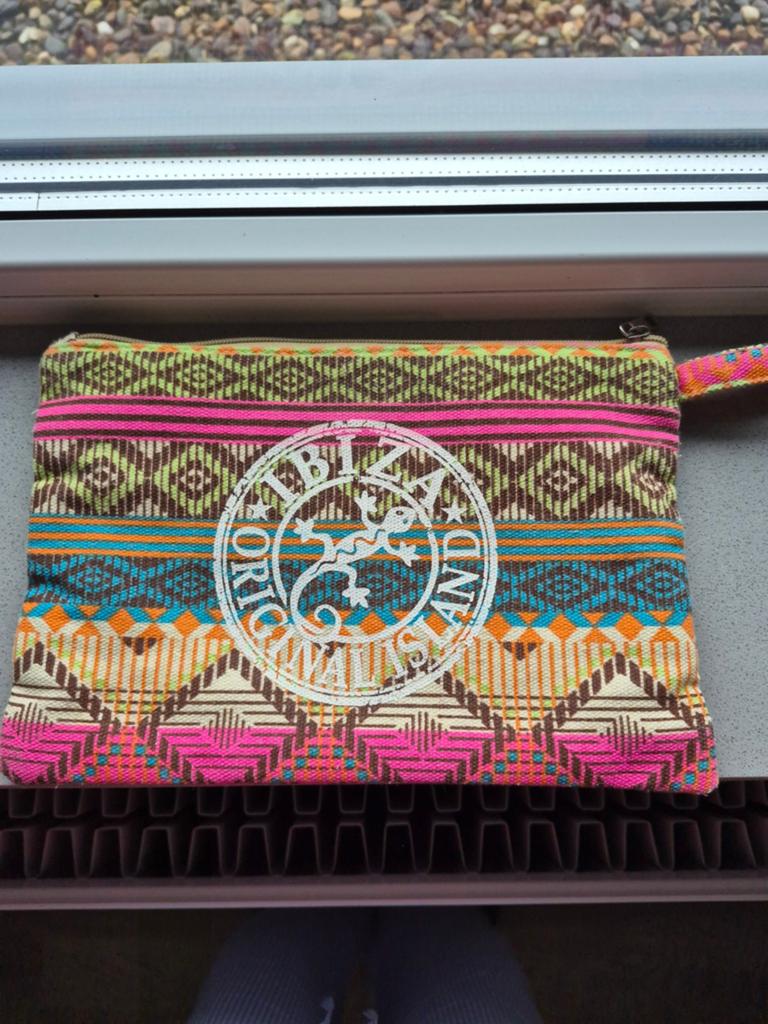 Kleurrijk Ibiza tasje met print, Ophalen of Verzenden, Gebruikt, Overige kleuren, Avondtasje