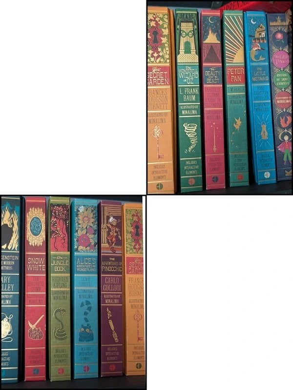 MinaLima Geïllustreerde Boeken, Ophalen of Verzenden, Zo goed als nieuw, J.K. Rowling, Mary Shelley, Gebroeders Grimm, Rudyard Kipling