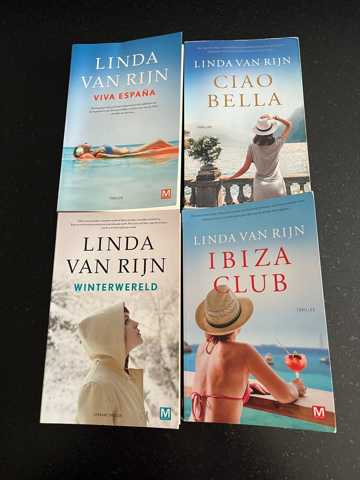Linda van Rijn Thrillers: Viva España, Ciao Bella, Winterwer, Ophalen of Verzenden, Gelezen, Nederland