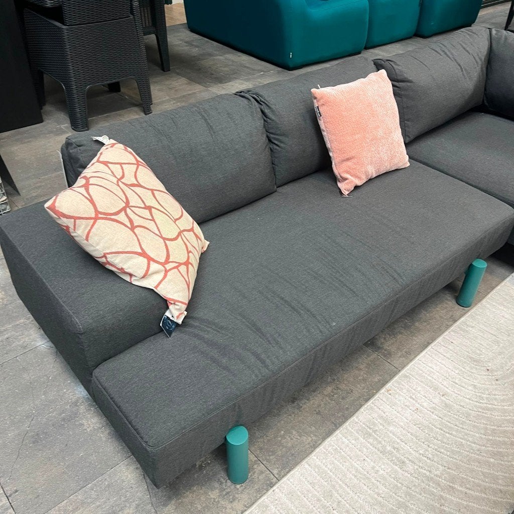 Twins Loungeset | Sooty-Green | Showroommodel, Tuin en Terras, Ophalen, 5 zitplaatsen, Gebruikt, Bank