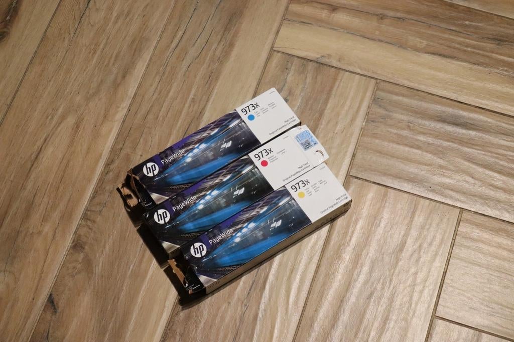 HP PageWide 973X inktcartridges (cyaan, magenta, geel), Computers en Software, Printerbenodigdheden, Ophalen of Verzenden