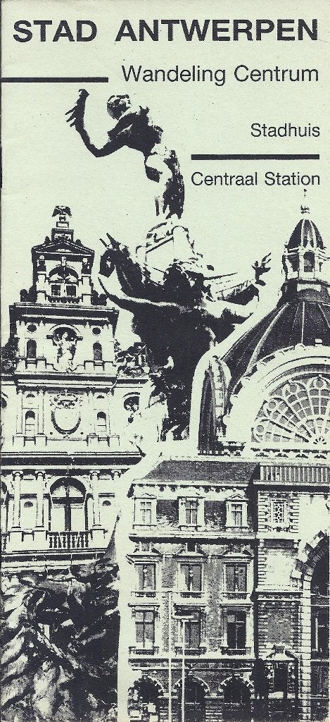 Pl773 wandelkaart stad antwerpen ( stads plattegrond ), Boeken, Atlassen en Landkaarten, Gelezen, 2000 tot heden, Ophalen of Verzenden