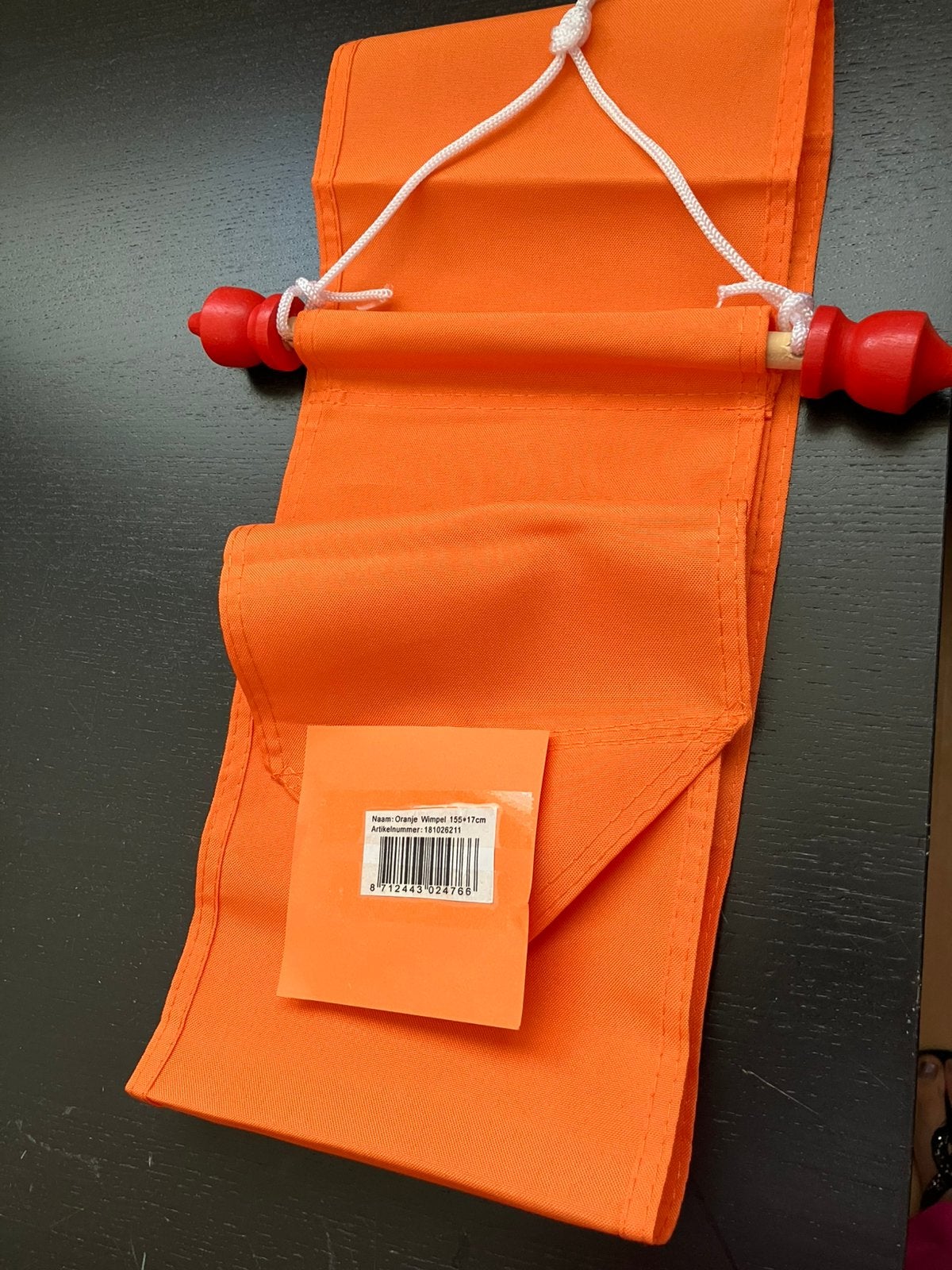 Nieuw/oranje wimpel voor een vlag/decoratie, Ophalen of Verzenden, Nieuw