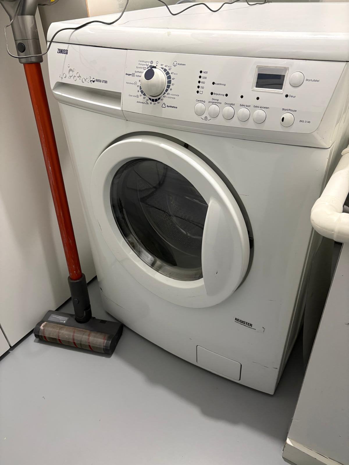Wasdroogcombinatie Zanussi, Witgoed en Apparatuur, Ophalen, Gebruikt, 1200 tot 1600 toeren, 85 tot 90 cm