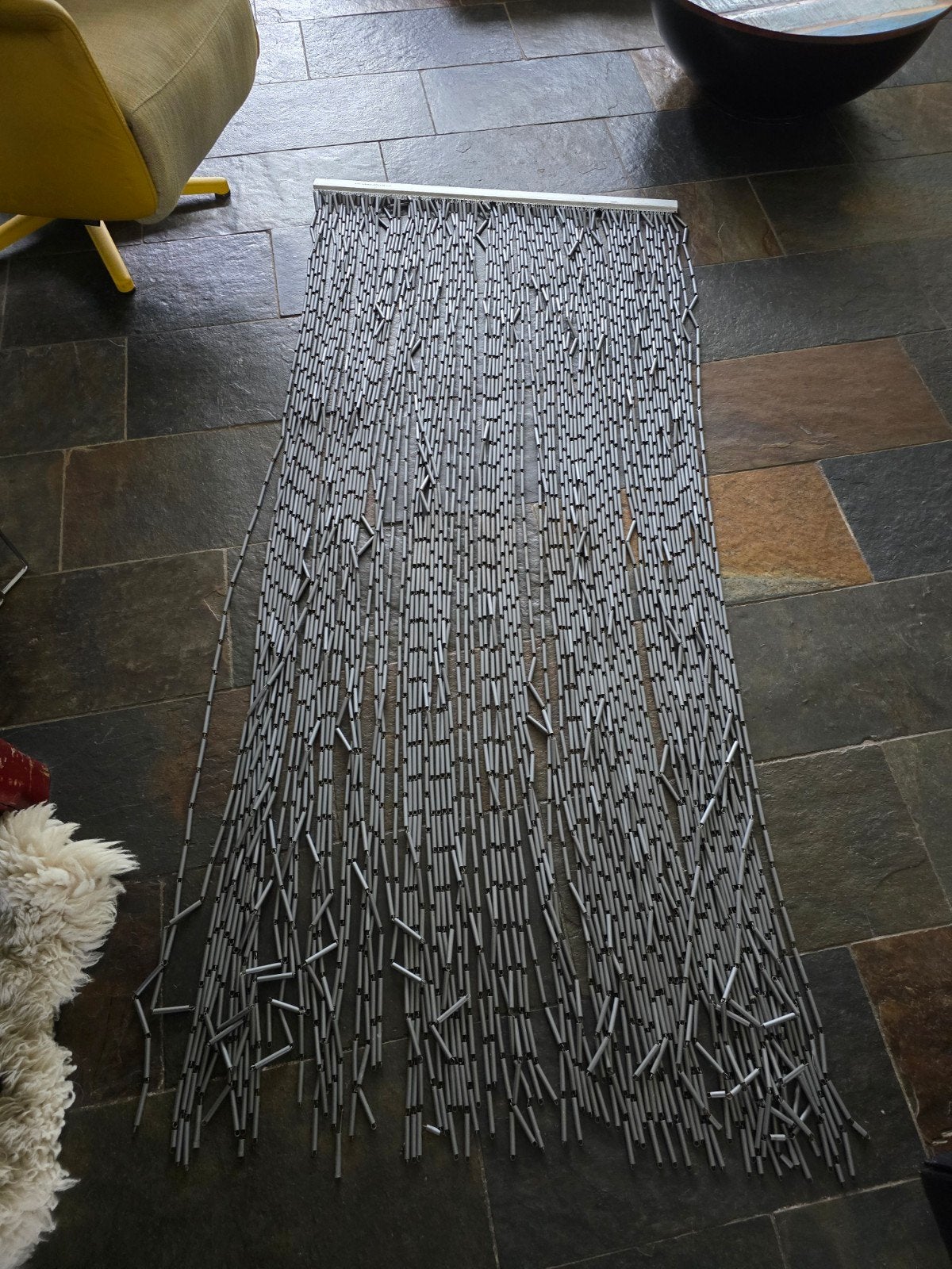 Vliegengordijn Sun-arts 90 x 205 chroomkleur horgordijn, Huis en Inrichting, Ophalen, 50 tot 100 cm, Nvt, 150 tot 200 cm
