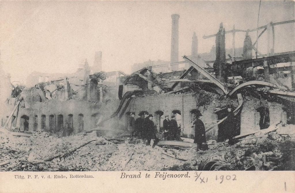 703-059-005 Rotterdam Brand te Feijenoord, Verzamelen, Ansichtkaarten | Nederland, Zuid-Holland, Voor 1920, Verzenden
