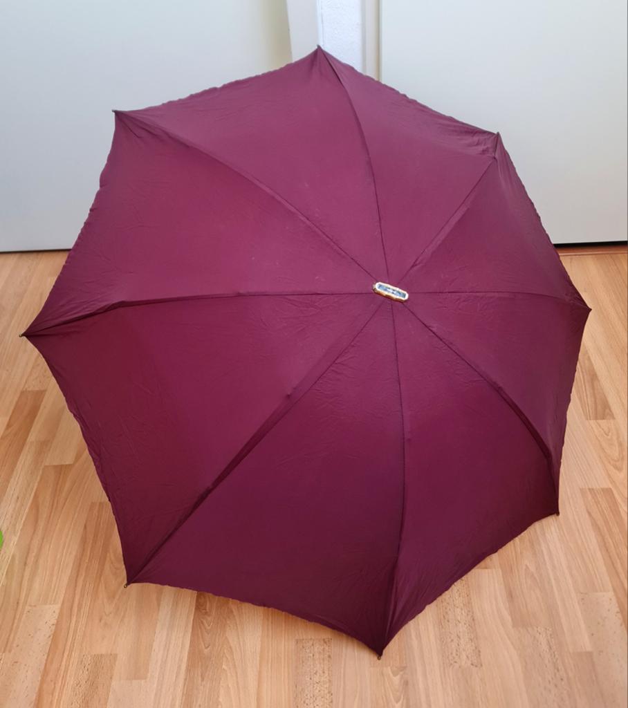 Vintage Knirps 2000 paraplu jaren 70 design chique rood mooi, Ophalen, Gebruikt, Rood