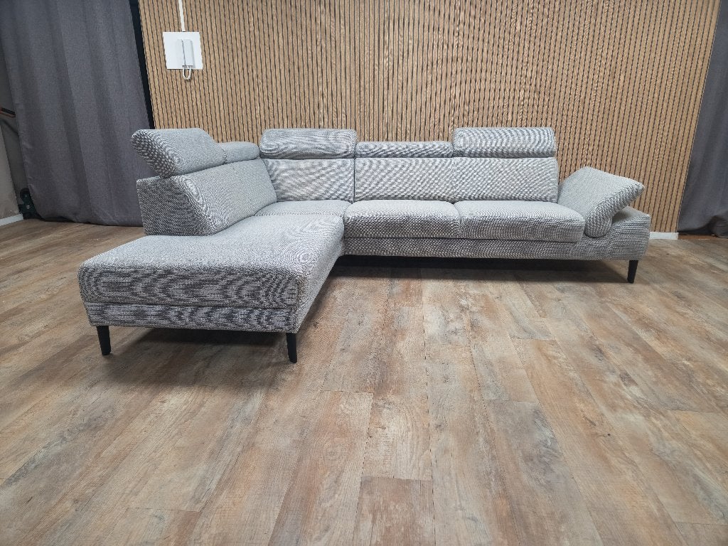 Mooi Grijs MONTEL Hoekbank, Info@banxtel.nl, Gebruikt, Hoekbank, Hoekbank