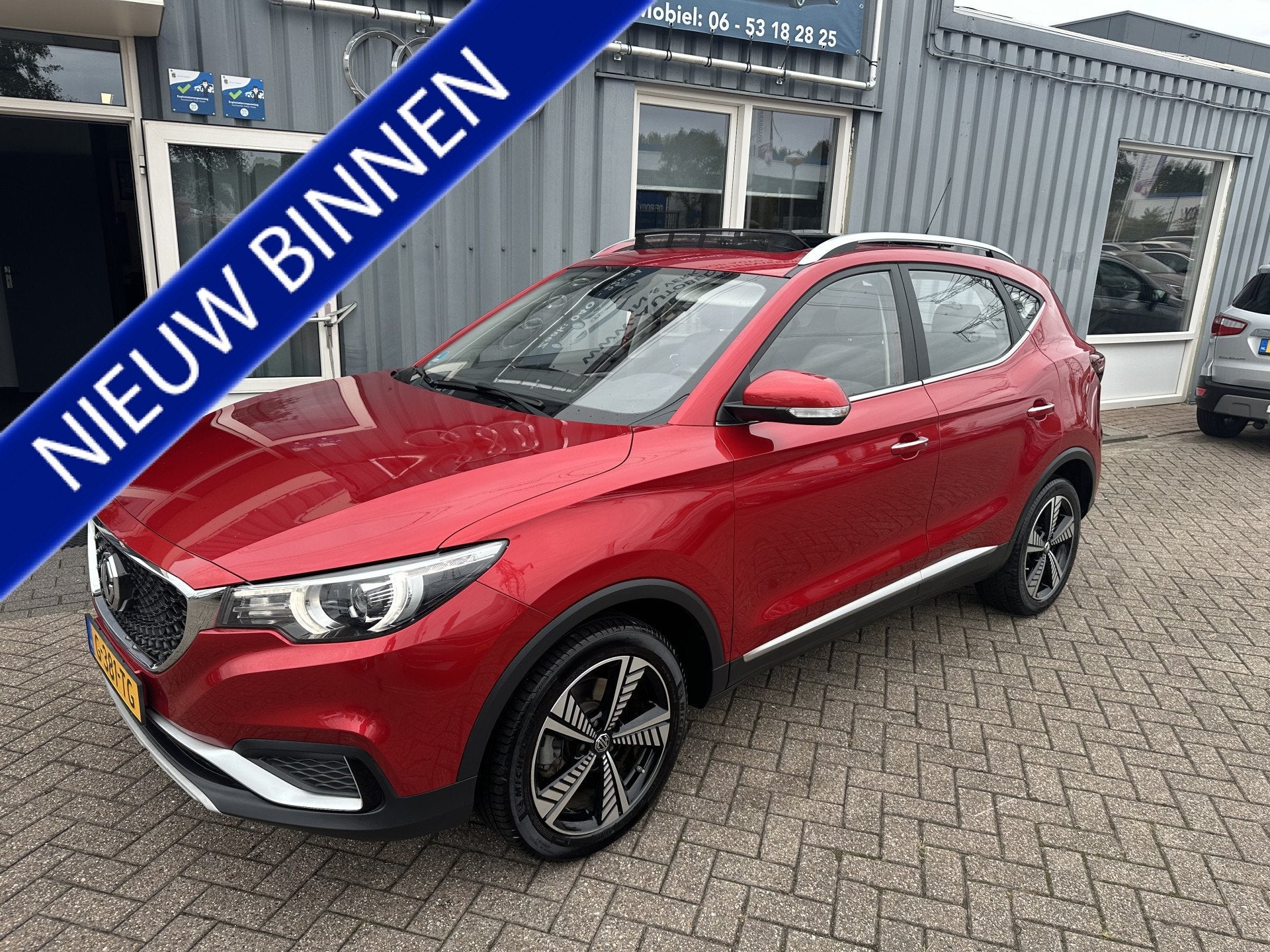 MG Mg Zs EV Luxury 45 kWh 96% SOH panoramadak (bj 2019), Auto's, Gebruikt, Zwart, ZS, 1507 kg