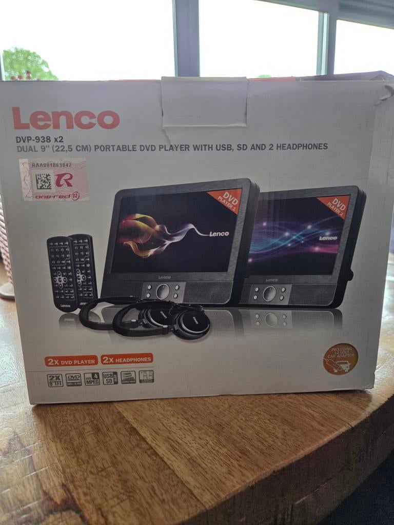 Lenco DVP-938 X2 Draagbare DVD Speler - Zo goed als nieuw, Ophalen of Verzenden