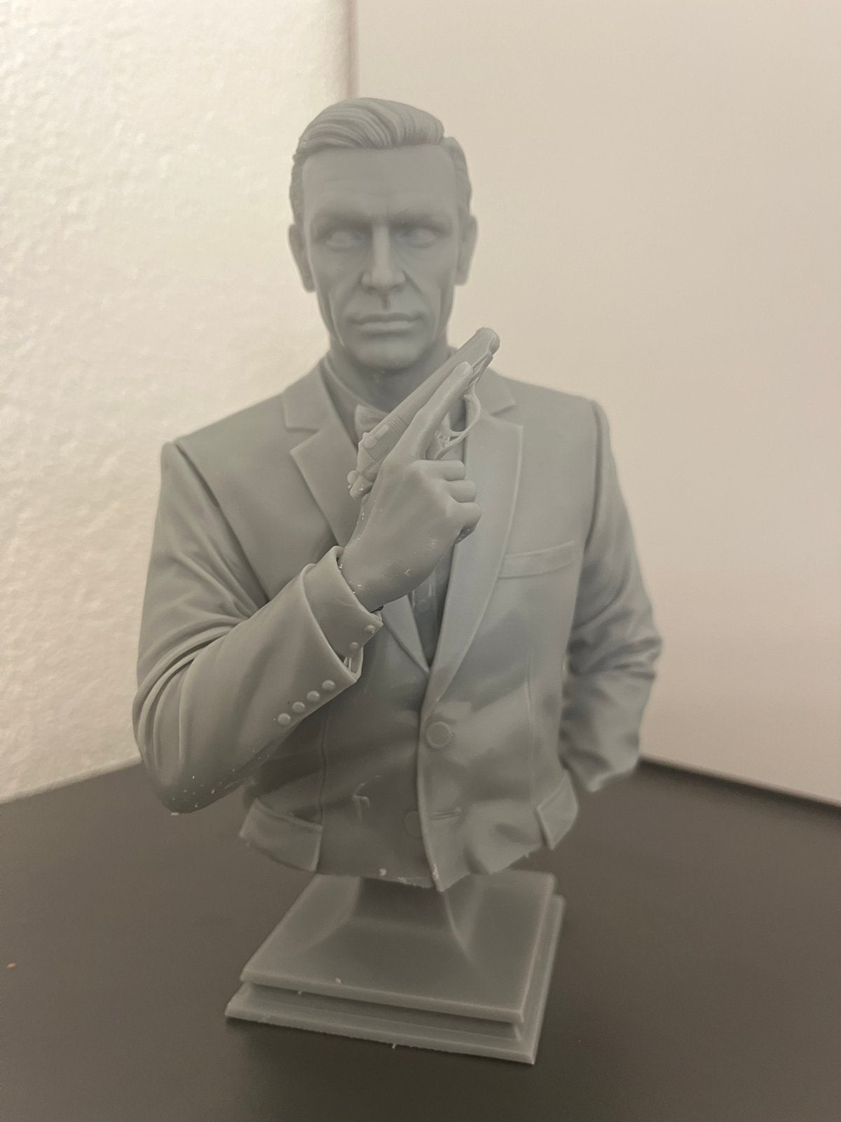 3D geprinte buste James Bond 007 Sean Connery 15cm, Verzamelen, Ophalen of Verzenden, Nieuw