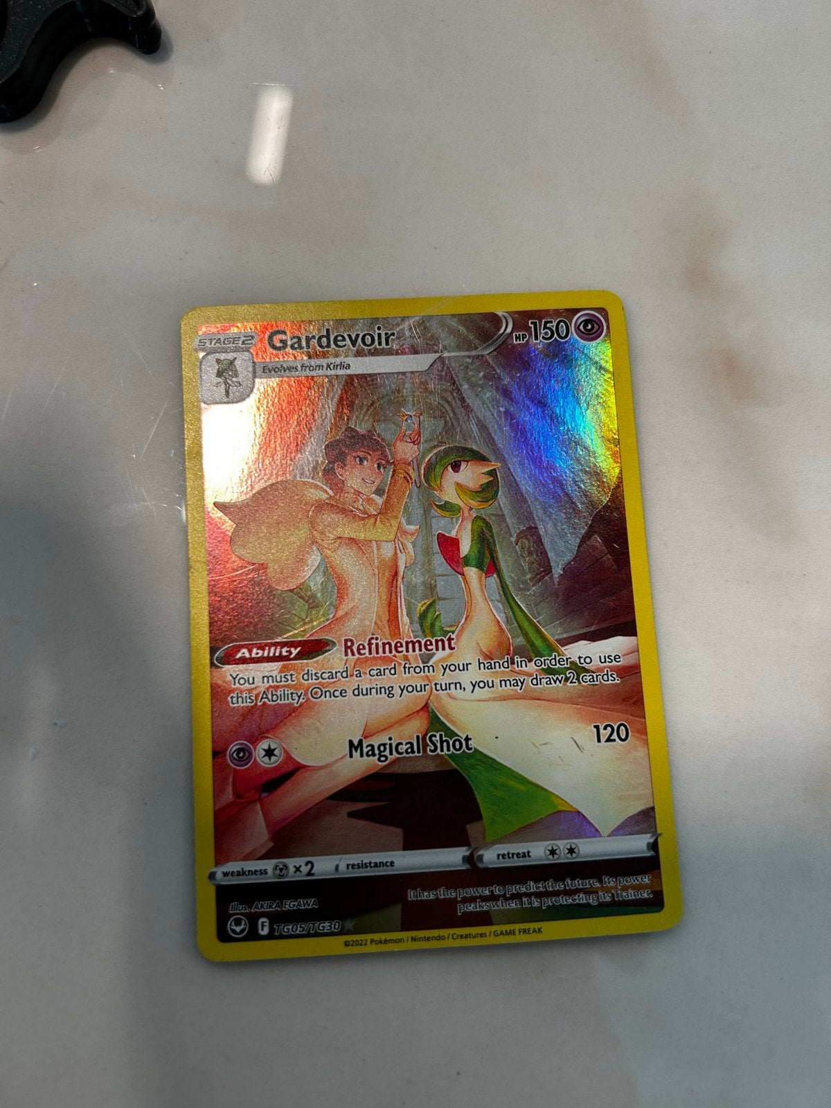 Pokemon kaart Gardevoir 150 HP - Te koop in Krommenie, Ophalen of Verzenden, Gebruikt, Losse kaart, Foil