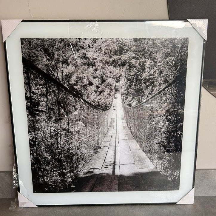 Poster Hangbrug nieuw in lijst, Ophalen, Zo goed als nieuw