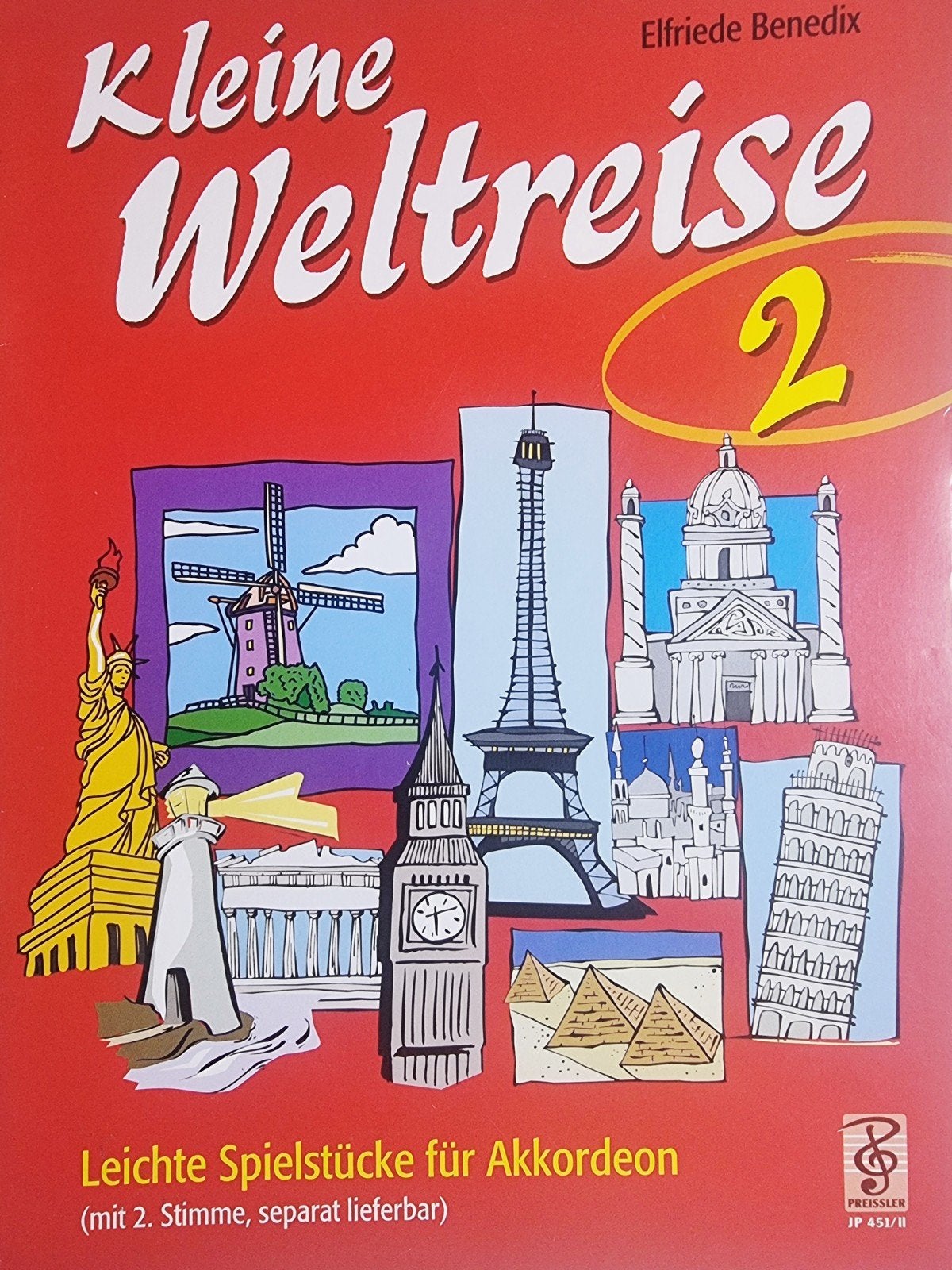 Kleine Weltreise 2 - Accordeon speelboek Div36, Verzenden, Zo goed als nieuw, Thema, Populair