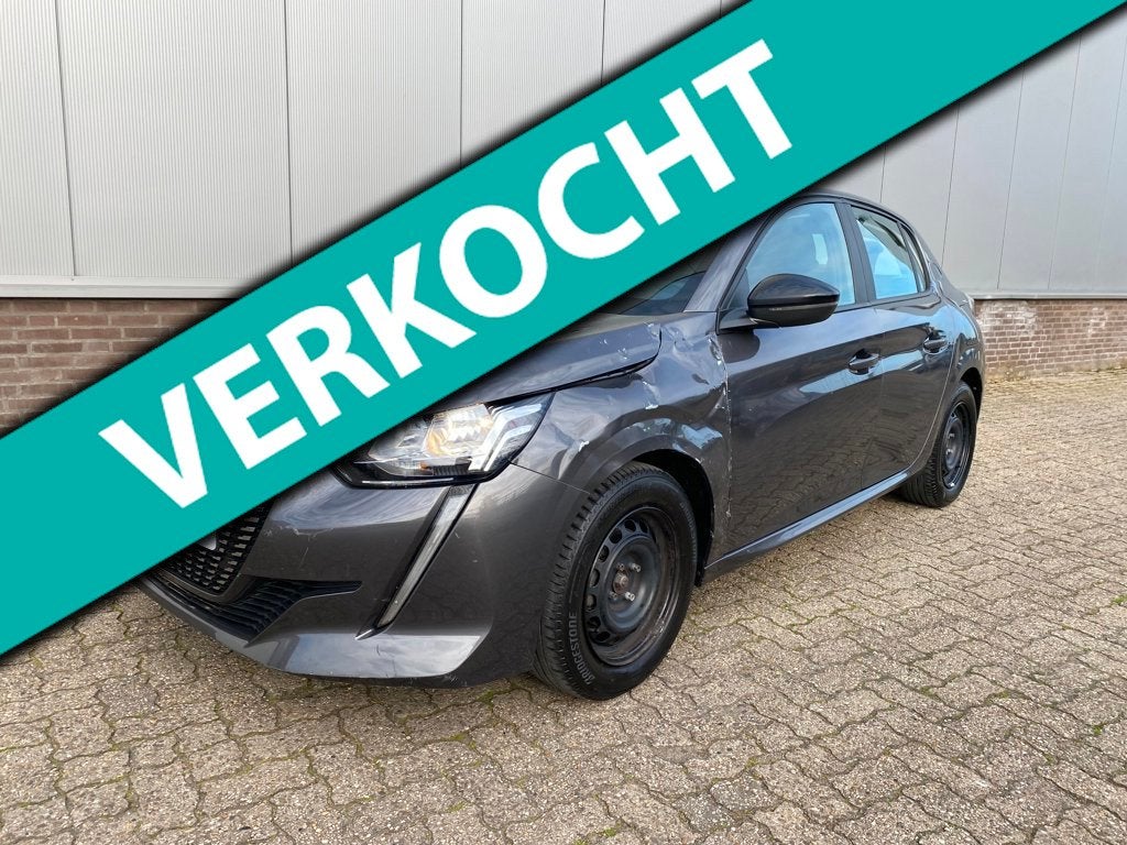 Peugeot 208 1.2 PureTech Active Pack Airco, PDC, Apple Carpl, Auto diversen, Schadeauto's, 1199 cc, Handgeschakeld, Zilver of Grijs
