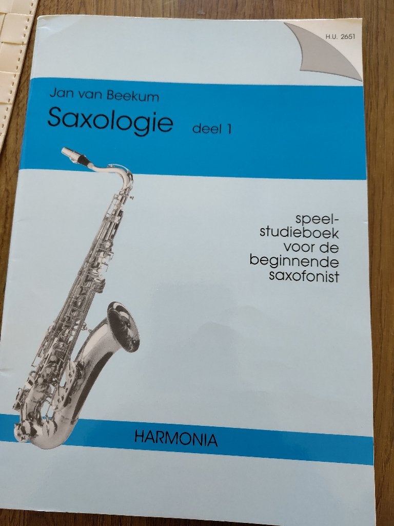 Saxologie deel 1 - Speelstudieboek voor beginners, Gebruikt, Overige genres, Ophalen of Verzenden, Saxofoon