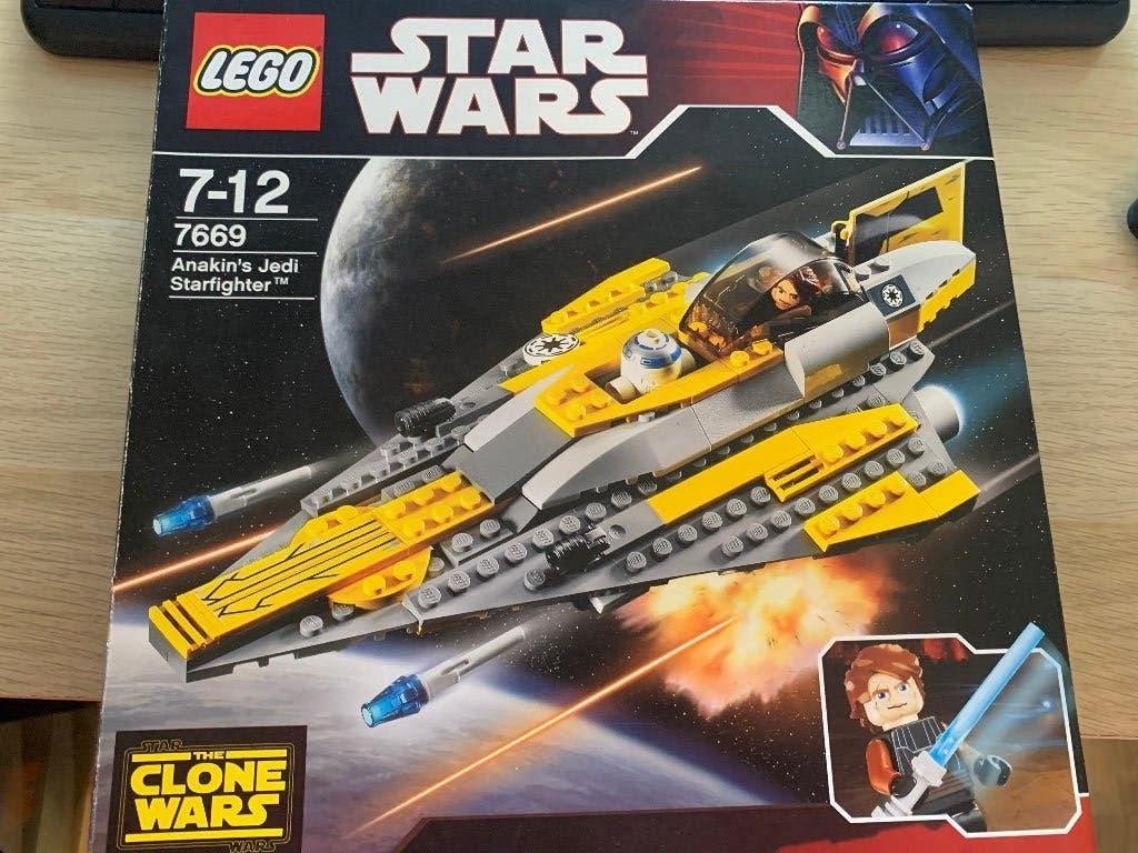 7669 Anakin's Jedi Starfighter, Star Wars, Lego, Ophalen of Verzenden, Zo goed als nieuw