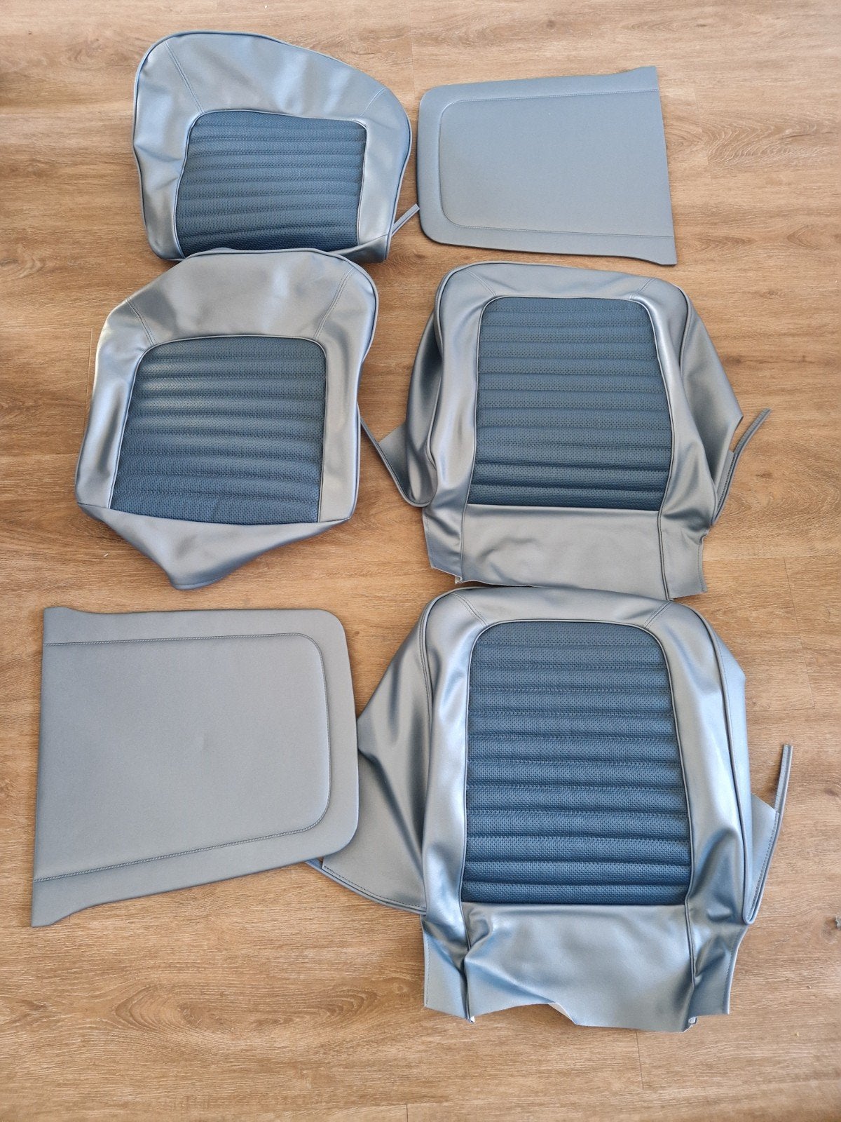 bekleding voorstoelen (blauw) Ford Mustang 1965, Ophalen, Nieuw, Ford