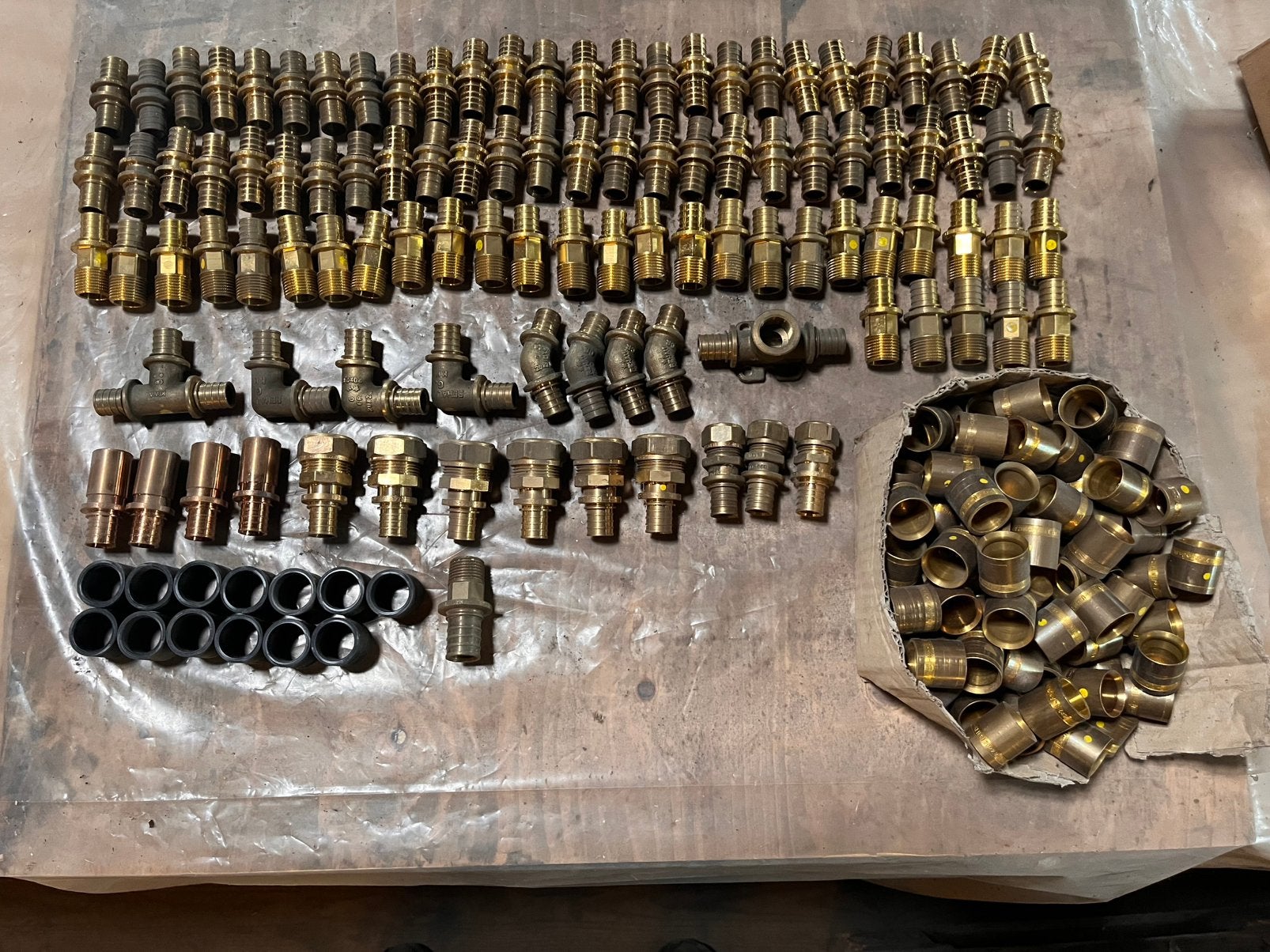 Rehau 20mm messing koppelingen met hulzen, Ophalen, Overige materialen, Bochten, 20 tot 40 mm