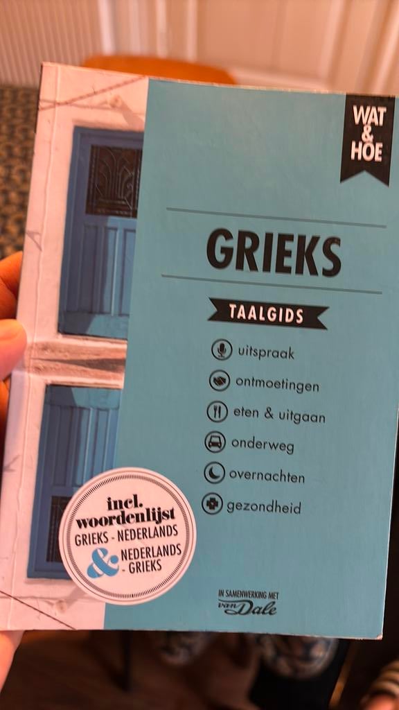 Grieks, Boeken, Reisgidsen, Zo goed als nieuw, Taalgids, Europa, Overige merken, Ophalen of Verzenden