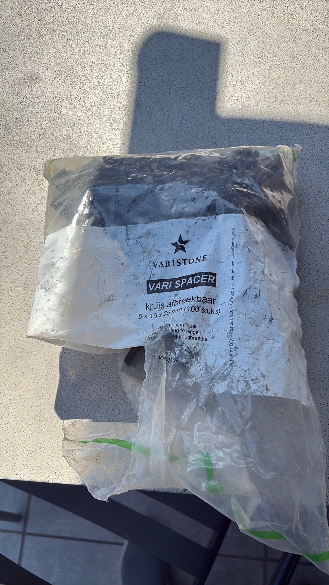 Varistine varispacer 5x19x55 voor aanleg terras, Tuin en Terras, Ophalen, Gebruikt, Overige materialen, Overige typen