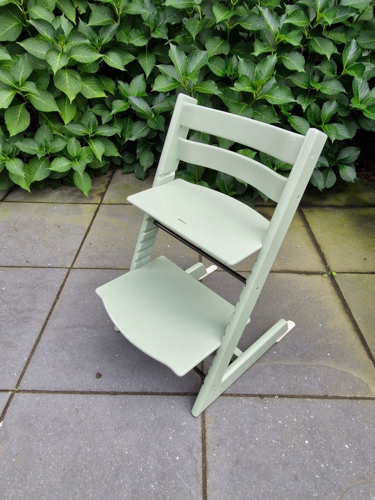 Stokke Tripp Trapp meegroeistoel in lichtgroen, Ophalen, Gebruikt, Meegroeistoel, Aanschuifbaar