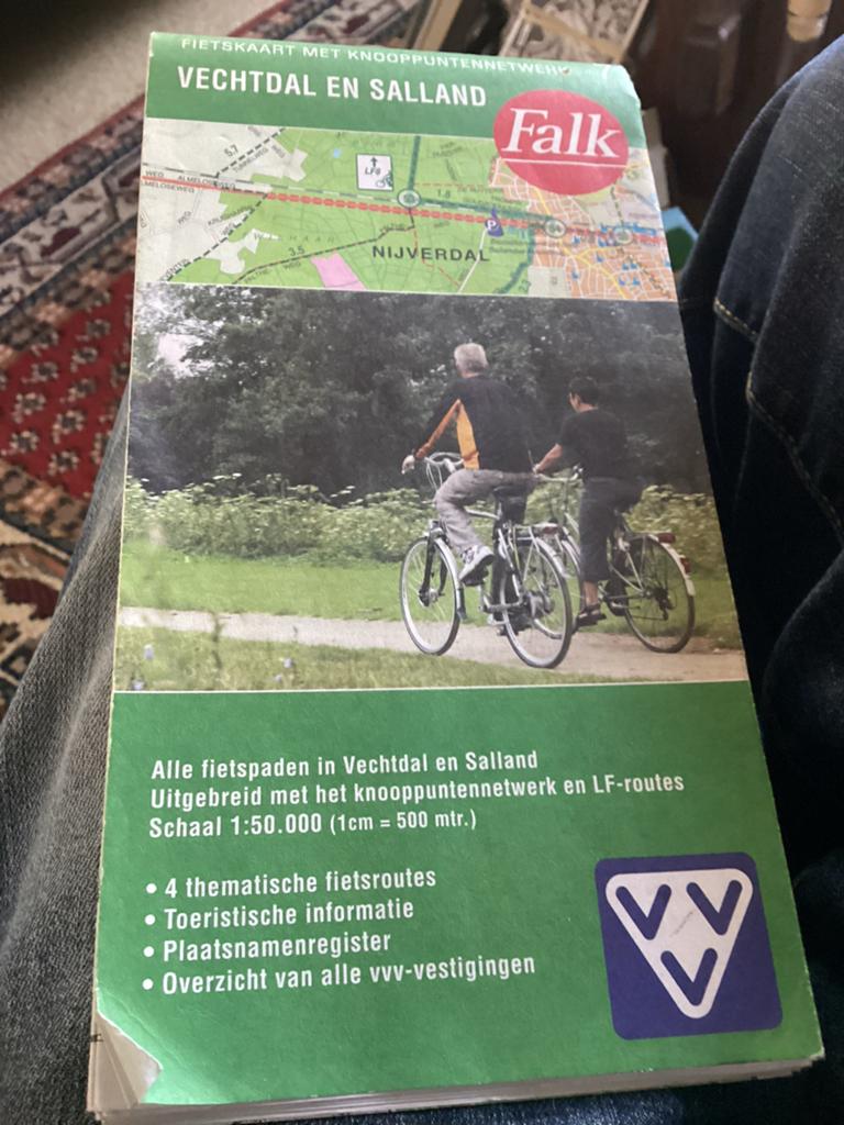 Fietskaart Vechtdal en Salland - Falk Knooppuntennetwerk, 2000 tot heden, Ophalen of Verzenden, Nederland, Landkaart